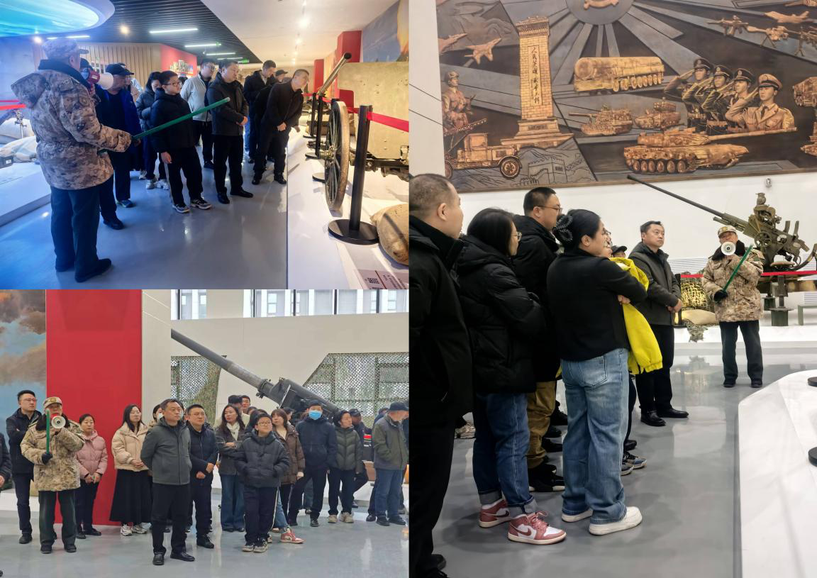 双拥共徏强国�?校企同心铸担�?--太原国投集团工会与城服公司开展国防教育参观活�? width=